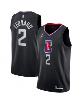 Kawhi Leonard LA Clippers Jordan Brand 2020/21 Swingman Jersey - Statement Edition - Black