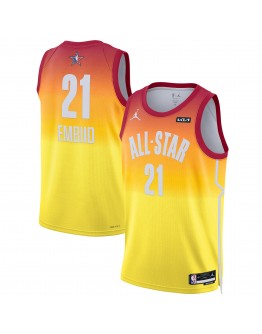 Joel Embiid Jordan Brand 2023 NBA All-Star Game Swingman Jersey - Orange