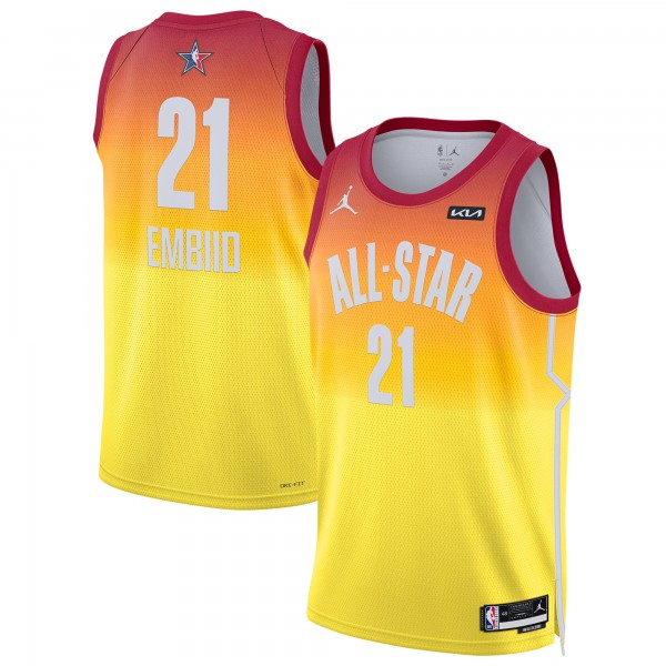 Joel Embiid Jordan Brand 2023 NBA All-Star Game Swingman Jersey - Orange