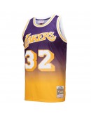 Magic Johnson Los Angeles Lakers Mitchell & Ness 1984/85 Hardwood Classics Fadeaway Swingman Player Jersey - Gold/Purple