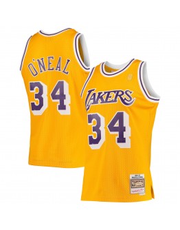 Shaquille O'Neal Los Angeles Lakers Mitchell & Ness Hardwood Classics 1996-97 Swingman Jersey - Gold