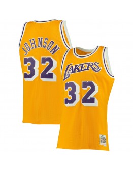 Magic Johnson Los Angeles Lakers Mitchell & Ness Big & Tall Hardwood Classics Jersey - Gold