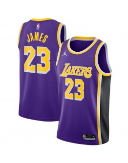 LeBron James Los Angeles Lakers Jordan Brand 2020/21 Swingman Jersey - Statement Edition - Purple