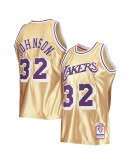 Magic Johnson Los Angeles Lakers Mitchell & Ness 75th Anniversary 1984/85 Hardwood Classics Swingman Jersey - Gold