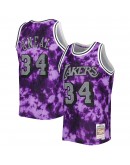 Shaquille O'Neal Los Angeles Lakers Mitchell & Ness 1996/97 Galaxy Swingman Jersey - Purple