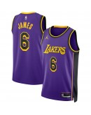 LeBron James Los Angeles Lakers Jordan Brand Unisex Swingman Jersey - Statement Edition - Purple