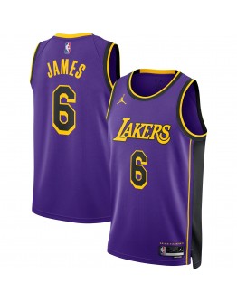 LeBron James Los Angeles Lakers Jordan Brand Unisex Swingman Jersey - Statement Edition - Purple