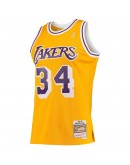 Shaquille O'Neal Los Angeles Lakers Mitchell & Ness Hardwood Classics 1996-97 Swingman Jersey - Gold