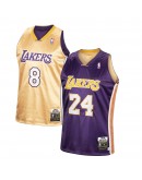 Kobe Bryant Los Angeles Lakers Mitchell & Ness Authentic Reversible Jersey - Gold/Purple