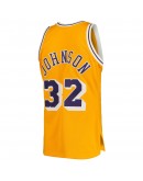 Magic Johnson Los Angeles Lakers Mitchell & Ness 1984/85 Hardwood Classics Authentic Jersey - Gold