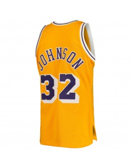 Magic Johnson Los Angeles Lakers Mitchell & Ness 1984/85 Hardwood Classics Authentic Jersey - Gold