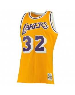 Magic Johnson Los Angeles Lakers Mitchell & Ness Big & Tall Hardwood Classics Jersey - Gold