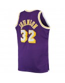 Magic Johnson Los Angeles Lakers Mitchell & Ness Big & Tall 1984/85 Hardwood Classics Swingman Jersey - Purple