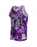 Shaquille O'Neal Los Angeles Lakers Mitchell & Ness 1996/97 Galaxy Swingman Jersey - Purple