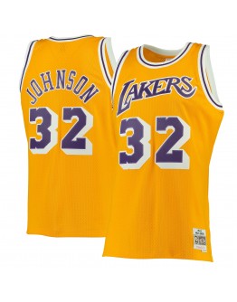 Magic Johnson Los Angeles Lakers Mitchell & Ness 1984-85 Hardwood Classics Swingman Jersey - Gold