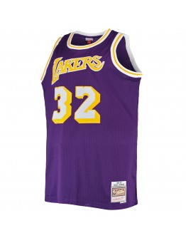 Magic Johnson Los Angeles Lakers Mitchell & Ness Big & Tall 1984/85 Hardwood Classics Swingman Jersey - Purple