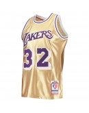 Magic Johnson Los Angeles Lakers Mitchell & Ness 75th Anniversary 1984/85 Hardwood Classics Swingman Jersey - Gold