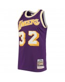 Magic Johnson Los Angeles Lakers Mitchell & Ness 1984 Hardwood Classics Authentic Jersey - Purple