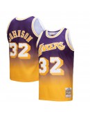 Magic Johnson Los Angeles Lakers Mitchell & Ness 1984/85 Hardwood Classics Fadeaway Swingman Player Jersey - Gold/Purple