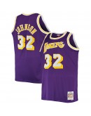 Magic Johnson Los Angeles Lakers Mitchell & Ness Big & Tall 1984/85 Hardwood Classics Swingman Jersey - Purple