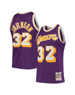 Magic Johnson Los Angeles Lakers Mitchell & Ness 1984-85 Hardwood Classics Swingman Player Jersey - Purple