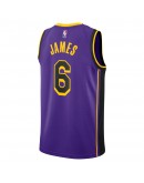 LeBron James Los Angeles Lakers Jordan Brand Unisex Swingman Jersey - Statement Edition - Purple