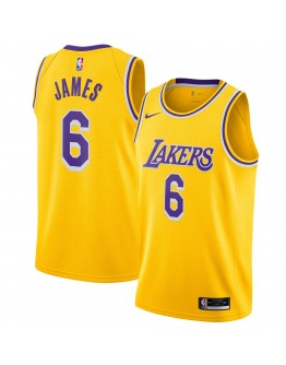 LeBron James Los Angeles Lakers Nike 2021/22 #6 Swingman Player Jersey - Gold - Icon Edition