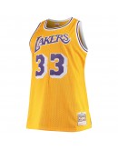 Kareem Abdul-Jabbar Los Angeles Lakers Mitchell & Ness Big & Tall Hardwood Classics Jersey - Gold