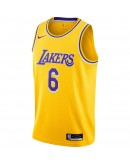 LeBron James Los Angeles Lakers Nike 2021/22 #6 Swingman Player Jersey - Gold - Icon Edition