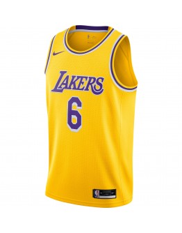 LeBron James Los Angeles Lakers Nike 2021/22 #6 Swingman Player Jersey - Gold - Icon Edition