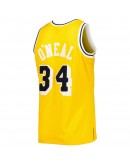 Shaquille O'Neal Los Angeles Lakers Mitchell & Ness Hardwood Classics Off-Court Swingman Jersey - Yellow