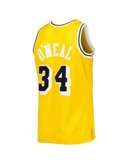 Shaquille O'Neal Los Angeles Lakers Mitchell & Ness Hardwood Classics Off-Court Swingman Jersey - Yellow