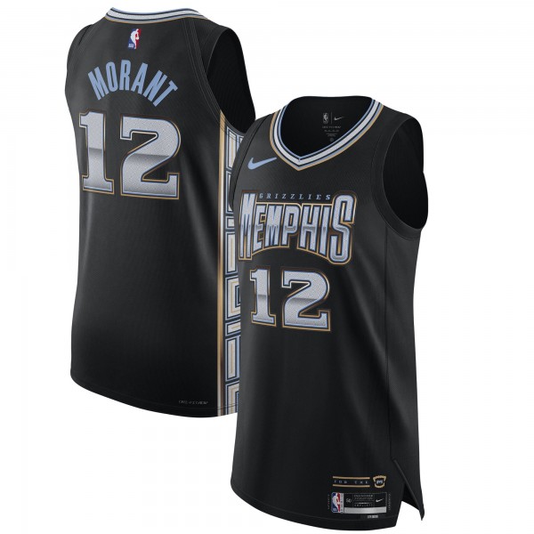 Ja Morant Memphis Grizzlies Nike 2022/23 Authentic Jersey - City Edition - Black