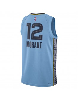 Ja Morant Memphis Grizzlies Jordan Brand Unisex Swingman Jersey - Statement Edition - Light Blue