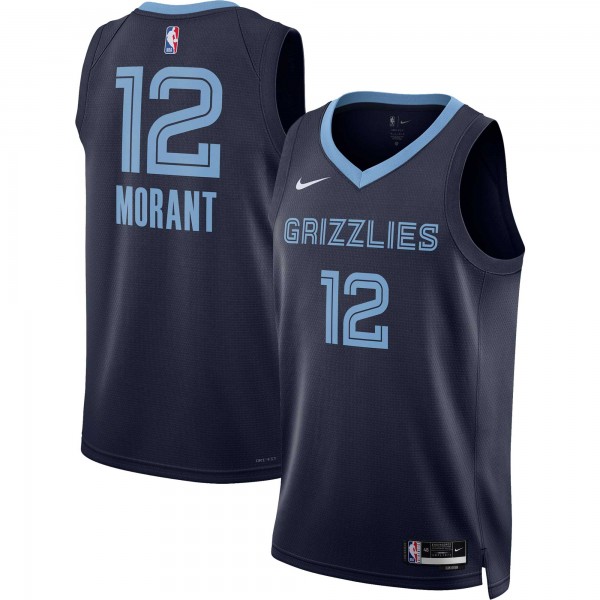 Ja Morant Memphis Grizzlies Nike Unisex Swingman Jersey - Icon Edition - Navy