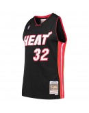 Shaquille O'Neal Miami Heat Mitchell & Ness Hardwood Classics Swingman Jersey - Black