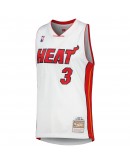 Dwyane Wade Miami Heat Mitchell & Ness 2001/02 Hardwood Classics Swingman Jersey - White