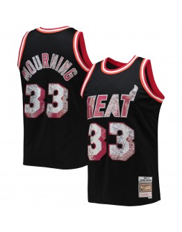 Alonzo Mourning Miami Heat Mitchell & Ness 1996-97 Hardwood Classics NBA 75th Anniversary Diamond Swingman Jersey - Black