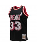 Alonzo Mourning Miami Heat Mitchell & Ness 1996-97 Hardwood Classics NBA 75th Anniversary Diamond Swingman Jersey - Black