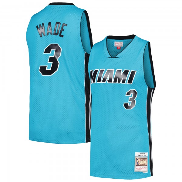 Dwyane Wade Miami Heat Mitchell & Ness Hardwood Classics 2005/06 Tropical Swingman Jersey - Blue