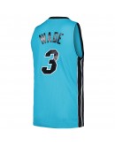 Dwyane Wade Miami Heat Mitchell & Ness Hardwood Classics 2005/06 Tropical Swingman Jersey - Blue