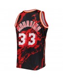 Alonzo Mourning Miami Heat Mitchell & Ness 1996/97 Hardwood Classics Marble Swingman Jersey - Black