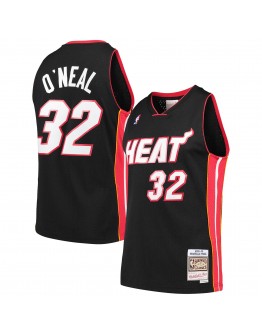 Shaquille O'Neal Miami Heat Mitchell & Ness Hardwood Classics Swingman Jersey - Black