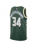 Giannis Antetokounmpo Milwaukee Bucks Nike Unisex Swingman Jersey - Icon Edition - Hunter Green