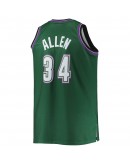 Ray Allen Milwaukee Bucks Mitchell & Ness Big & Tall 1996/97 Hardwood Classics Swingman Jersey - Hunter Green