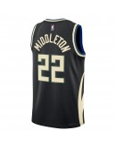 Khris Middleton Milwaukee Bucks Jordan Brand Unisex Swingman Jersey - Statement Edition - Black