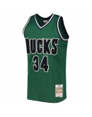 Ray Allen Milwaukee Bucks Mitchell & Ness Hardwood Classics Off-Court Swingman Jersey - Green