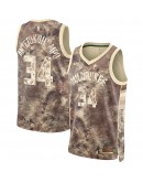 Giannis Antetokounmpo Milwaukee Bucks Nike Unisex Select Series Swingman Jersey - Brown