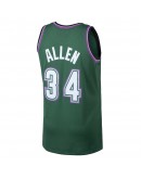 Ray Allen Milwaukee Bucks Mitchell & Ness 1996-97 Hardwood Classics Swingman Jersey - Kelly Green