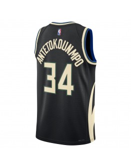 Giannis Antetokounmpo Milwaukee Bucks Jordan Brand Unisex Swingman Jersey - Statement Edition - Black